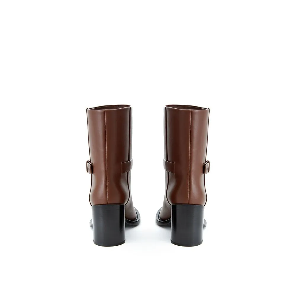 Burberry Brown Leather Boot