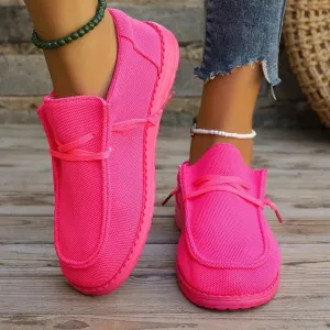 Hnzxzm New Mesh Breathable Sneakers Women Thick Bottom Non-Slip Vulcanize Shoes Plus Size Lace Up Casual Light Shoes Platform Shoes