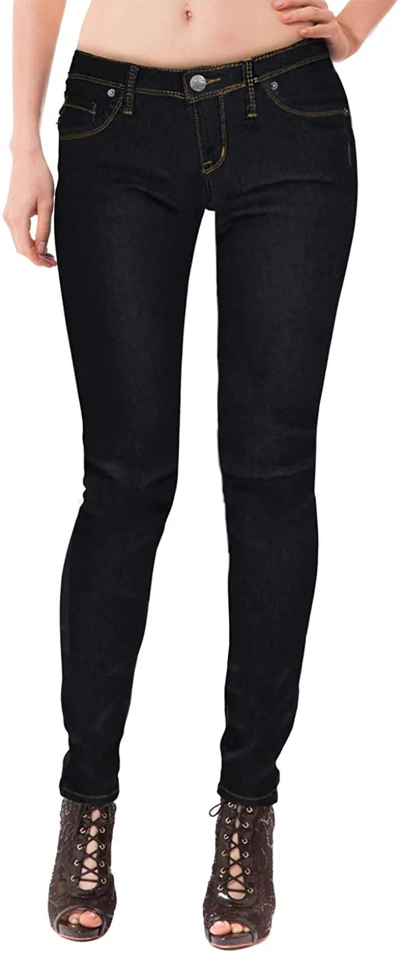 Hybrid & Company Womens Super Comfy Stretch Denim 5 Pockets Jeans