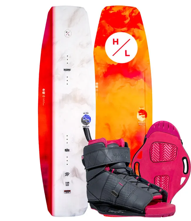 Hyperlite TNT Womens Cable Wakeboard Package with Viva Boots (2025)