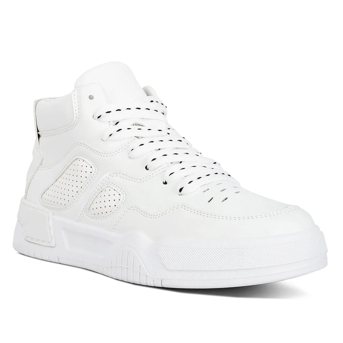 Men's Panelling Detail Ankle Length Sneakers