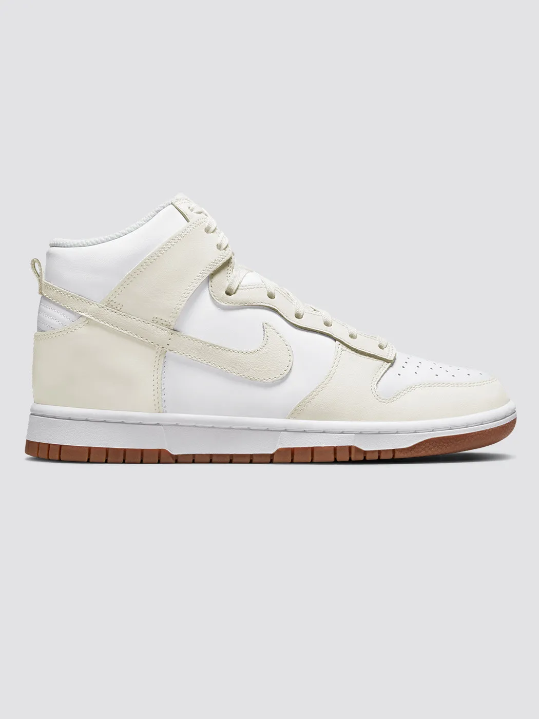 Nike Dunk High - White/Sail-Gum Med Brown