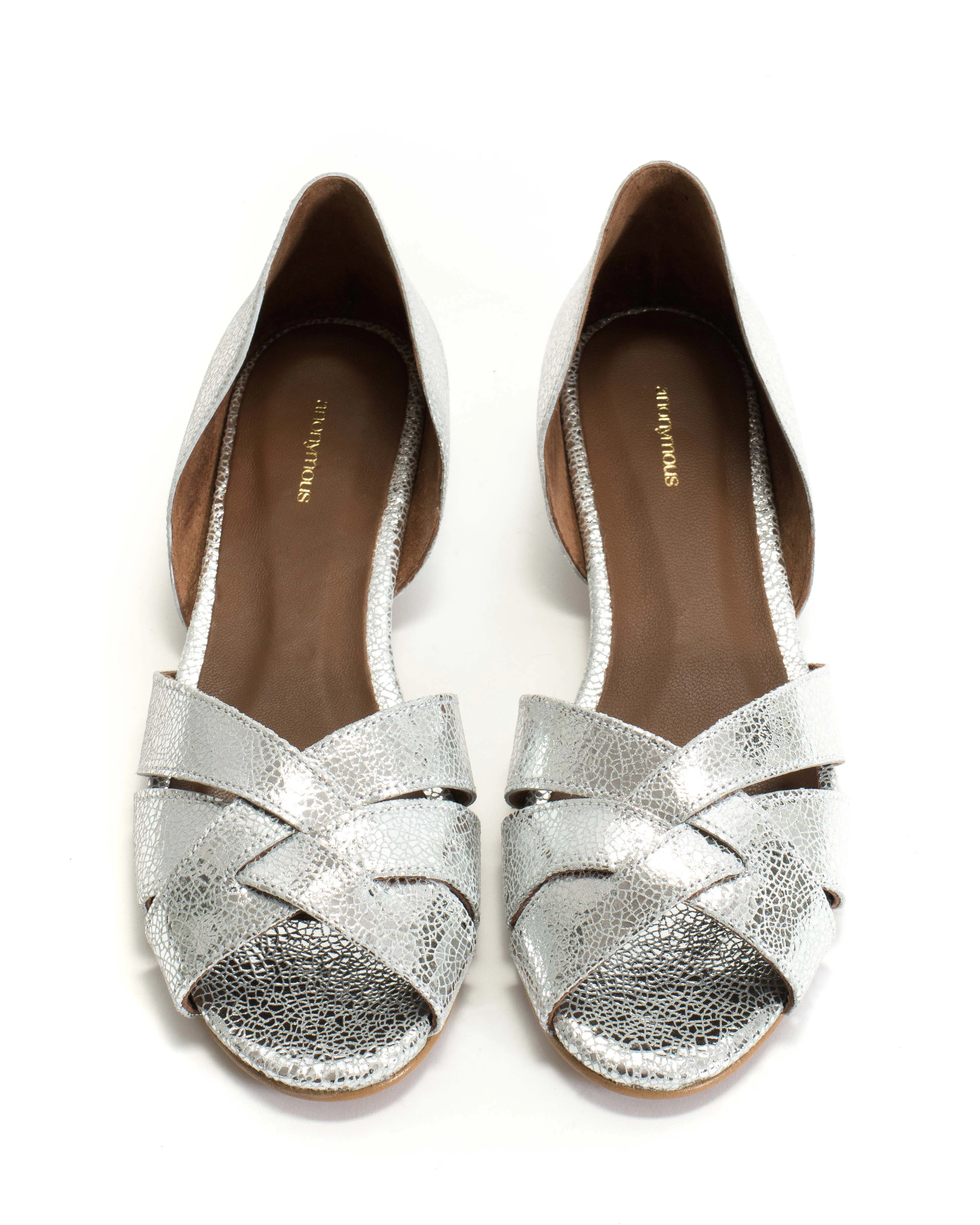 Sanni 20 Crackled metallic goat Silver