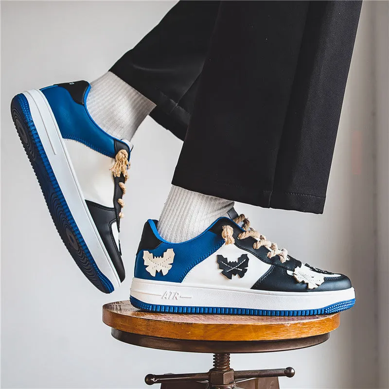 Street Butterfly Patchwork Court Sneakers