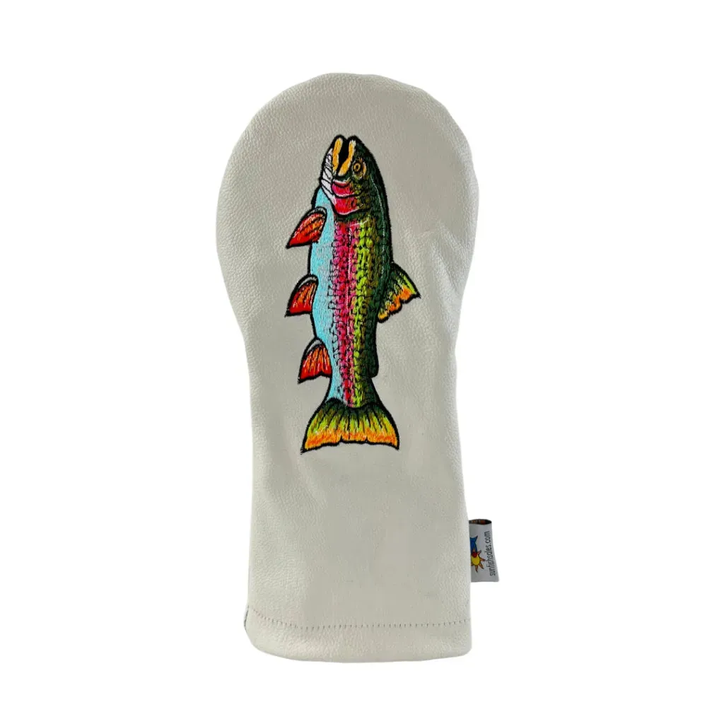 Sunfish: Hand Embroidered Headcover (Driver, Fairway, Hybrid, or Set) - Rainbow Trout