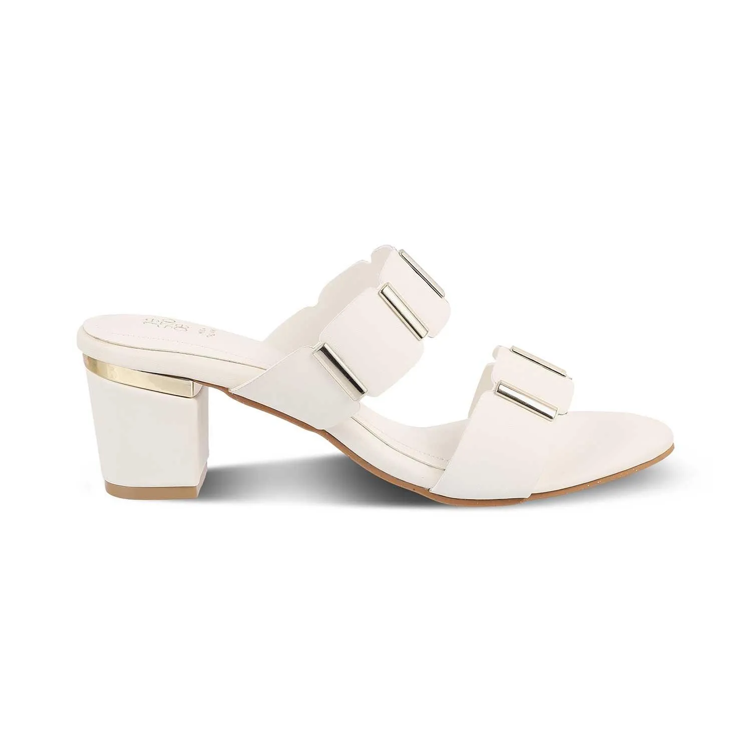 The Valer White Women's Dress Block Heel Sandals Tresmode